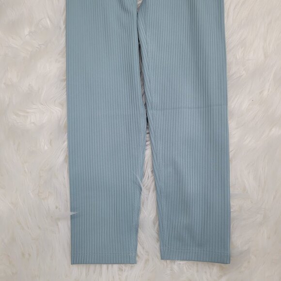 Girlfriend Collective Blue Mid Rise Ribbed Mist Pull On Leggings Size XS New Tag - Picture 6 of 9